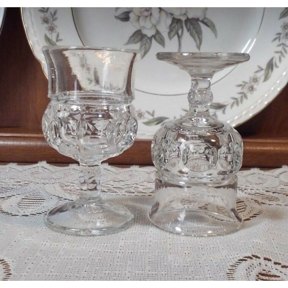 4Pc Tiffin Fransiscan Wine Glasses in Kings Crown - Picture 8 of 8